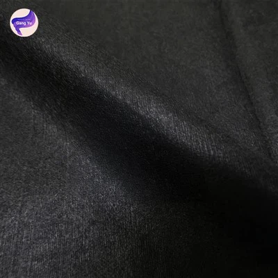 100% Black Viscose Spunlace Fabric